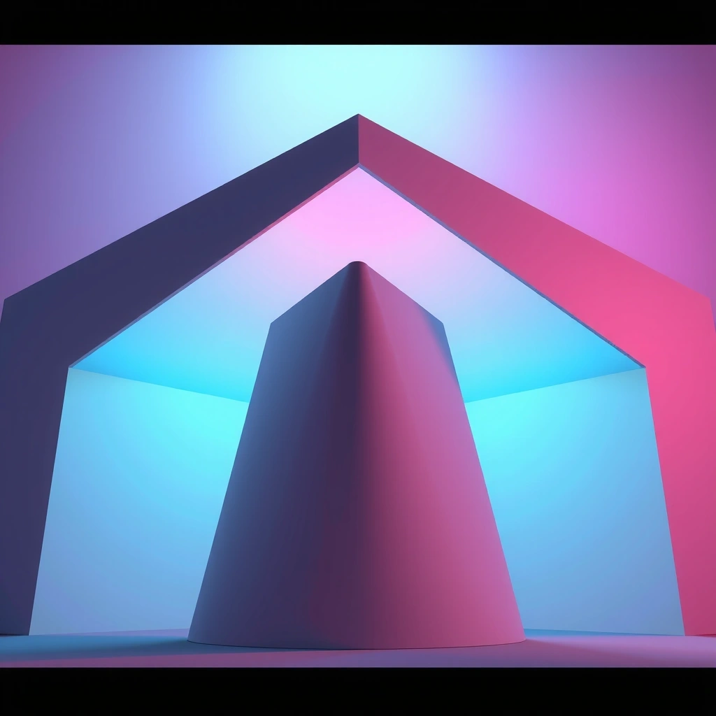 Abstract geometric landscape